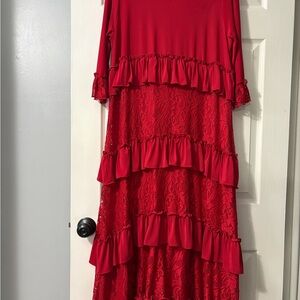 Zadie B’s  beautiful red dress